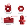 X AUTOHAUX AN6 6AN Aluminum Alloy Inline Fuel Shut Cut