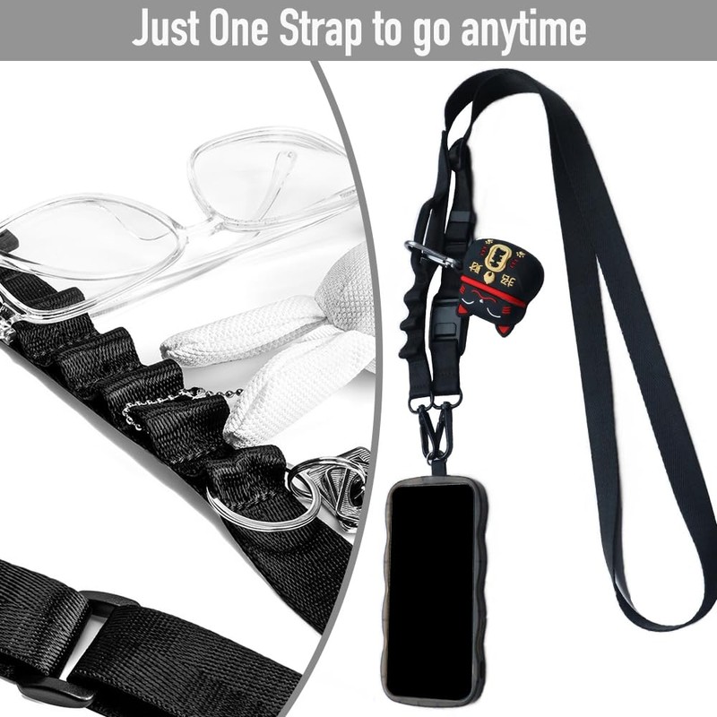 Turkalla Phone Crossbody Lanyard,Adjustable Crossbody Phone Strap with Magnetic Buckle,