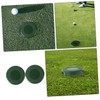 SUPVOX 2pcs Green Hole Cup Cover for Golf Training Durable