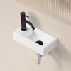 MAISINK Wall Mounted Sink, Small Bathroom Sink, Wall Hung Basin