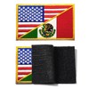 Lyxbone 2 PCS American Mexican Flag Patch,USA Patch Hook and