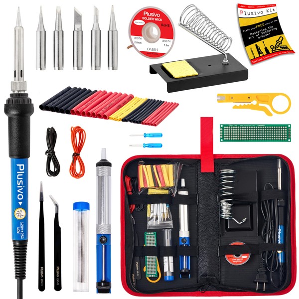 Soldering Iron Kit, 60W Soldering Iron, 5 Soldering Iron Tips,