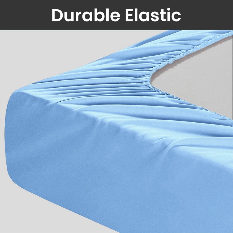 Moonlight Bedding Fitted Sheet 40 Cm Extra Deep Pocket Bed