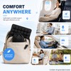 Soudur Airplane Seat Cushion,Inflatable Seat Cushion with Built in Press