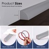 Flexible Quarter Round Molding, 118 Inch Peel and Stick Rubber