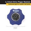 Titan Tools 12092 1/2-Inch Drive Finger Ratchet - Multi-Colour