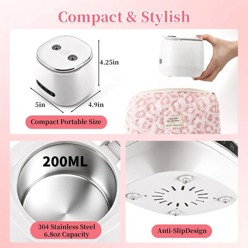 BQAN Rechargeable Nail Tool Cleaner, 3 Timers Mode Jewelry Cleaner,