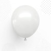 5 Round Balloons 13 cm Pearl White, White 50 Pack