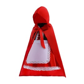 Dressy Daisy Little Red Riding Hood Fancy Dress Up Costume Set with Cloak Cape for Toddler Girls Size 6-7