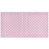 Coikll Polka Dot Pink Hardcover 3-Ring Binder with Clipboard Clear