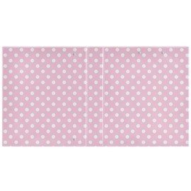 Coikll Polka Dot Pink Hardcover 3-Ring Binder with Clipboard Clear Presentation View Binder Organizer for 3 Hole Punch Letter Size 1.5" Binder Holds 200 Sheets