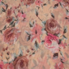 Stylish Fabric 60" Wide Rayon Spandex Printed Jersey Stretch Knit Fabric by The Yard for Apparel, Clothing, Headbands, Accessories, Decorations, Maternity, and DIY Projects, Blush Coral 1 Yard