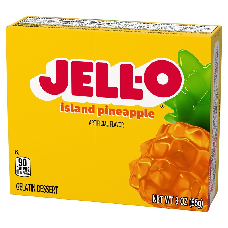 Jell-O Gelatin Dessert Island Pineapple, 3 OZ