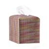 Tissue Box Cover, PU Leather Tissue Box Holder with Bottom
