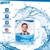 Mifflin-USA Luggage Tags with Transparent Loops (Clear, 10 Pack), Waterproof