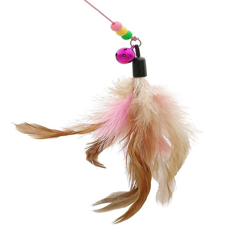 SLSON Feather Teaser Cat Toy, Interactive Cat Catcher and Exerciser