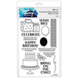 Simon Hurley create. Clear Stamps 6"X9"-Birthday Basics