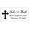 Atelier Elegance Custom Address Labels, Any Name, Any Address, Cross,
