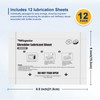 Wingwise 12-Pack Shredder Lubricant Sheets, 8.5 x 6 Inches, Sharpens