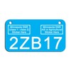 Minnesota Engraved ATV/UTV License Plate (Blue)