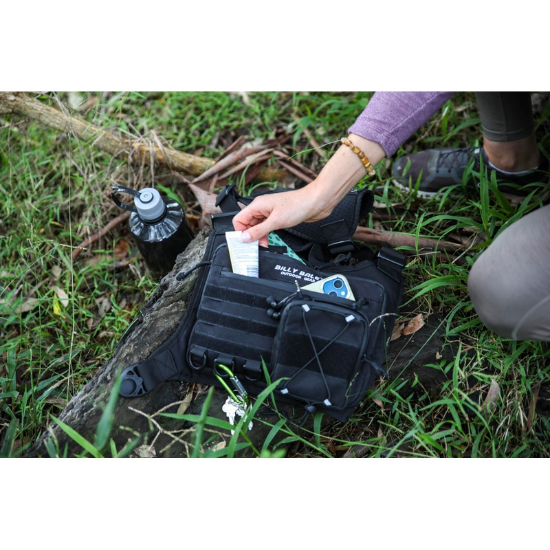 Billy Bale Sports Chest Bag – Lightweight, Outdoor Water-Resistant Adjustable