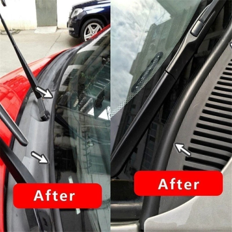Gearzaar Car Front Windshield Panel Rubber Seal Strip Sealed Moulding