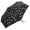 Wpc. 2777-013-002 Rain Umbrella, Paisley Paint, Mini, Black, Folding Umbrella,