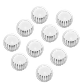 WedDecor Round Activated Carbon Protective Filters Accessories Anti-Pollution Dust mask valve Face mask Cover Mouth Filters with 7 Exhaust Values for Running, Cycling & Other Activities (White) 10 Pcs
