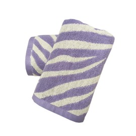USTIDE Purple Zebra Print Hand Towel Thick Luxury Fluffy 100% Cotton Towel Set for Bath Fashionable Spa Gym Soft Dot Print Hand Towels 2 Pack, 14 x 30 Inch