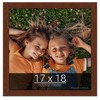 wallsthatspeak 17x18 Dark Walnut Rustic Pine Picture Frame for Puzzles