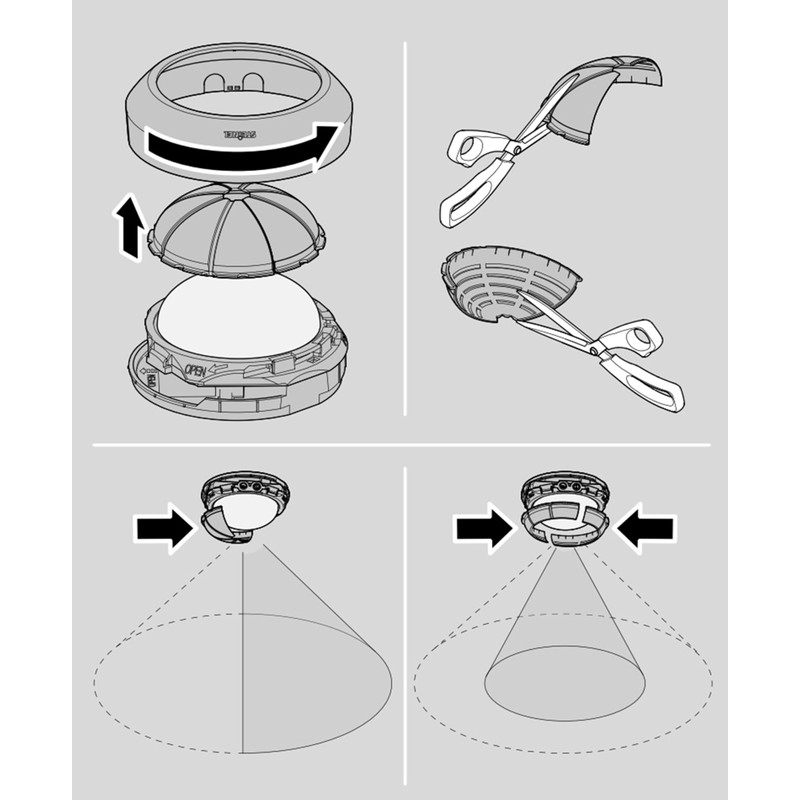 Steinel Motion Sensor is 2360-3 Eco White, Max. 12 m
