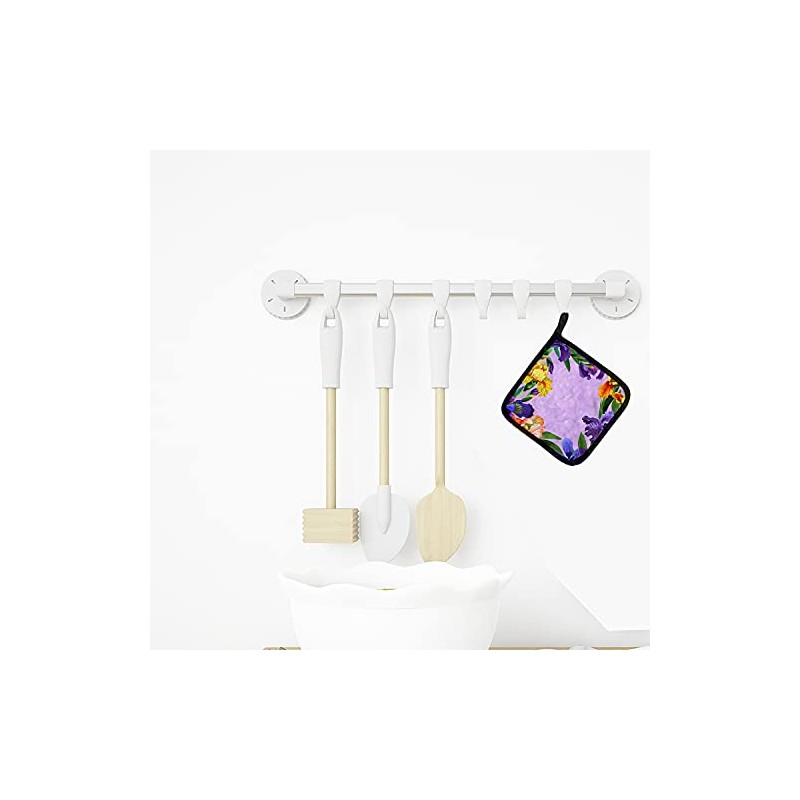 Caroline's Treasures CK1697PTHD Irises Pair of Pot Holders potholders, Multicolor