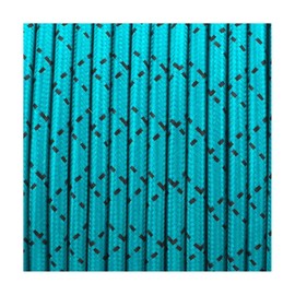 LEDSone 3 Core Round 10 Meter Fabric Braided Flex Lighting Cable, Vintage Electrical Cable Wire Flexible Fabric DIY Electrical Wire for Lamps, Flex Cables for Appliances (Teak Black, 10M)