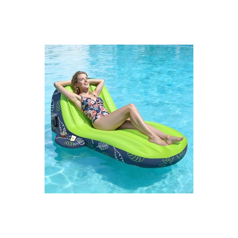 JOSEN Pool Floats Adult Heavy Duty, Inflatable Pool Lounger Float