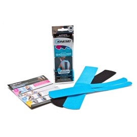 Kinesio Kinesiology Tape: 3 strips/package (Blue & Black Shoulder Strips)
