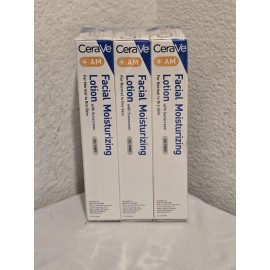 Cerave 3 PACK CeraVe AM Facial Moisturizing Lotion 3oz w/SPF 30 Oil-Free EXP 2026