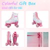 XUDREZ Roller Skates for Girls, Cute Light-up Kids Skates with