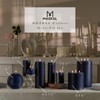 MOZEAL 3" x 4" Hand-Poured Unscented Candle,Dripless Pillar Candle Set