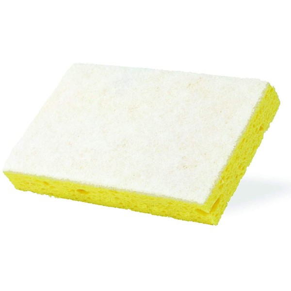 Granite Gold Non-Scratch Scrub Sponge Nylon Cleaning Scrubber is Gentle on Granite, Marble, Quartz, Natural Stone Surfaces, 1-Pack, White