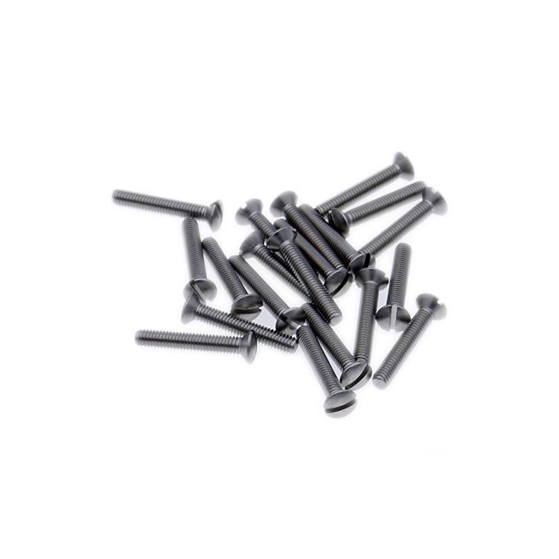 M3 (3mm x 30mm) Slot Raised Countersunk Machine Screw (Bolt)