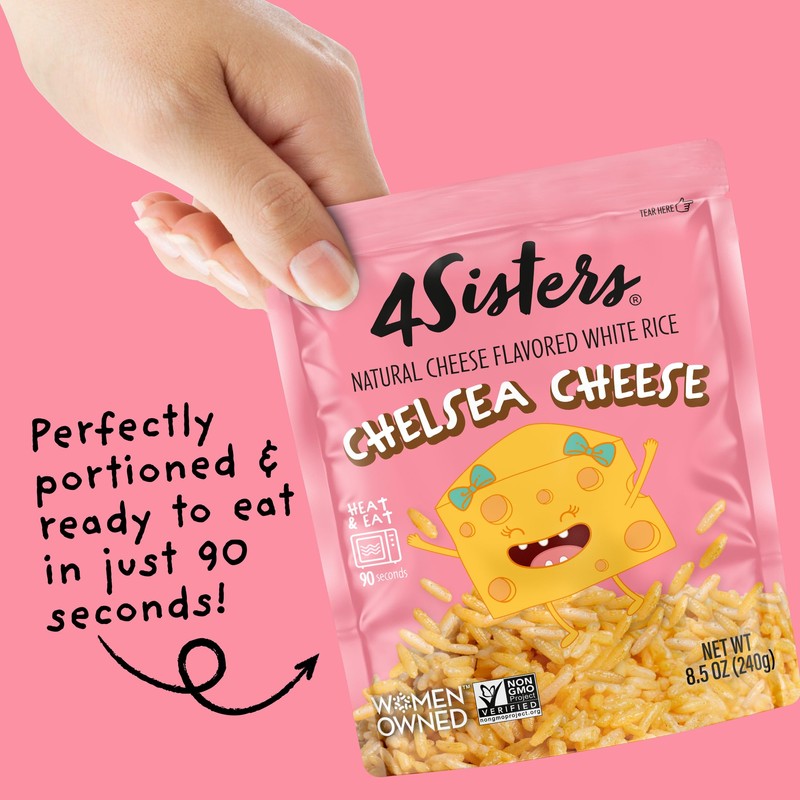 4Sisters Chelsea Cheese Rice, 90 Second Ready to Eat 8.5