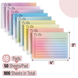 Mr. Pen- to Do List Sticky Notes, 3"x4", 900 Sheets, Gradient Colors, to Do List Notepad, Lined Sticky Notes, to Do List Planner, Daily to Do List Notepad, to Do Notepad, Todo List Notepad