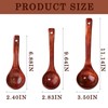 Soup Spoons Set of 3 Wooden Goods Spoons (Wood)