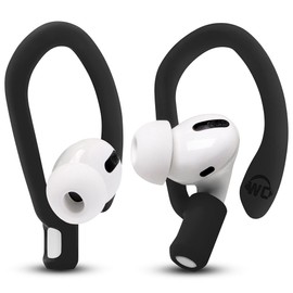 Multiple Brands WC HookZ - Ear Hooks for Airpods Pro, 1, 2 & 3 Made by Wicked Cushions - Pitch Black