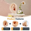 2 Pcs Silicone Ear Model, Fake Ear Models Left and