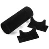 Foraineam 2 Pack Black Velvet Headband Holder Organizer, Detachable Hairband