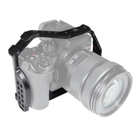 NICEYRIG Camera Cage S5 for Panasonic Lumix S5 with NATO Rail Cold Shoe and 3/8 Inch Hole