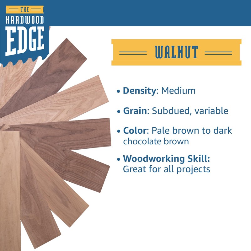 The Hardwood Edge Walnut Hardwood Planks - Walnut Wood for