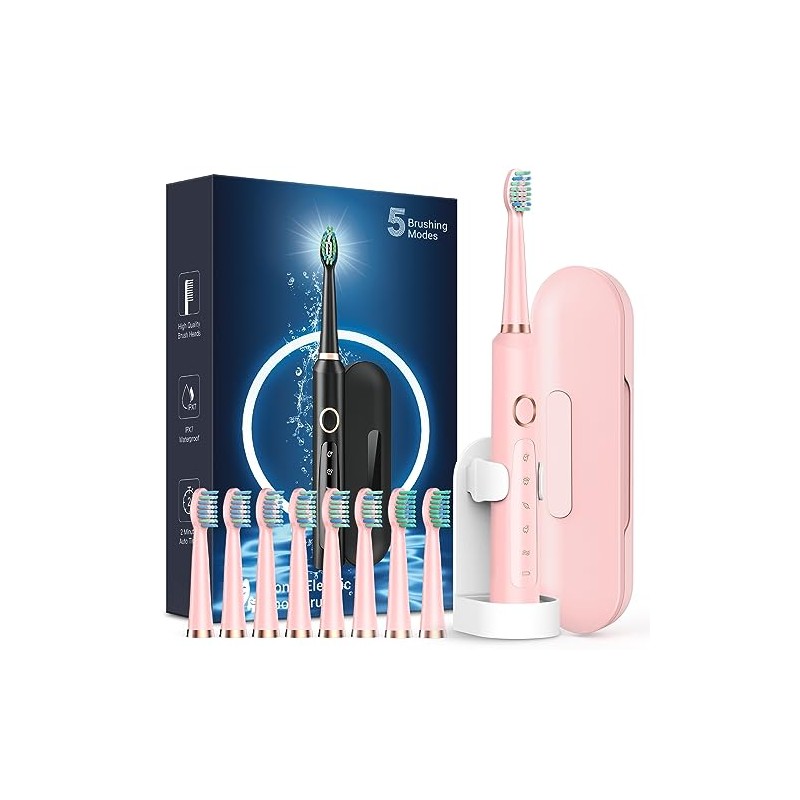 Rtauys Sonic - Cepillos de dientes eléctricos recargables para adultos