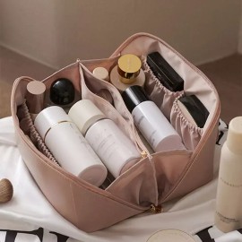 예쁜파우치 수납 가죽파우치 소품보관함 여행용파우치백 [블랙] Pretty Pouch Storage Leather Pouch Accessories Organizer Travel Pouch Bag [Black]